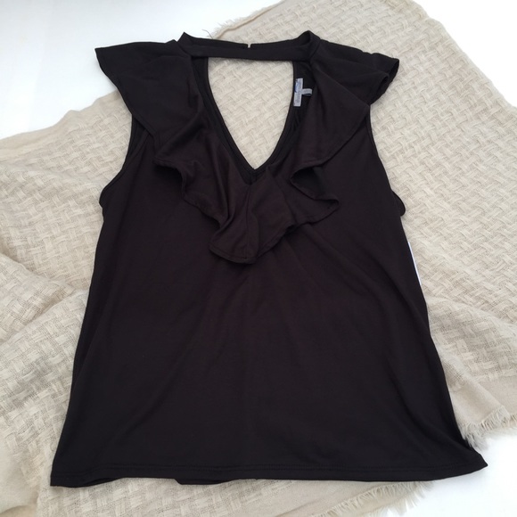 Charlotte Russe Tops - New Charlotte Russe Ruffle Choker Tank Top